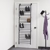 Home Basics Home Basics 36 Pair Over the Door Steel Shoe Rack, Black ZOR96154